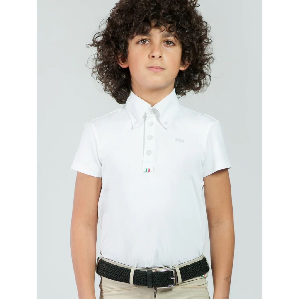 For Horses Boys Toby Show Shirt-white