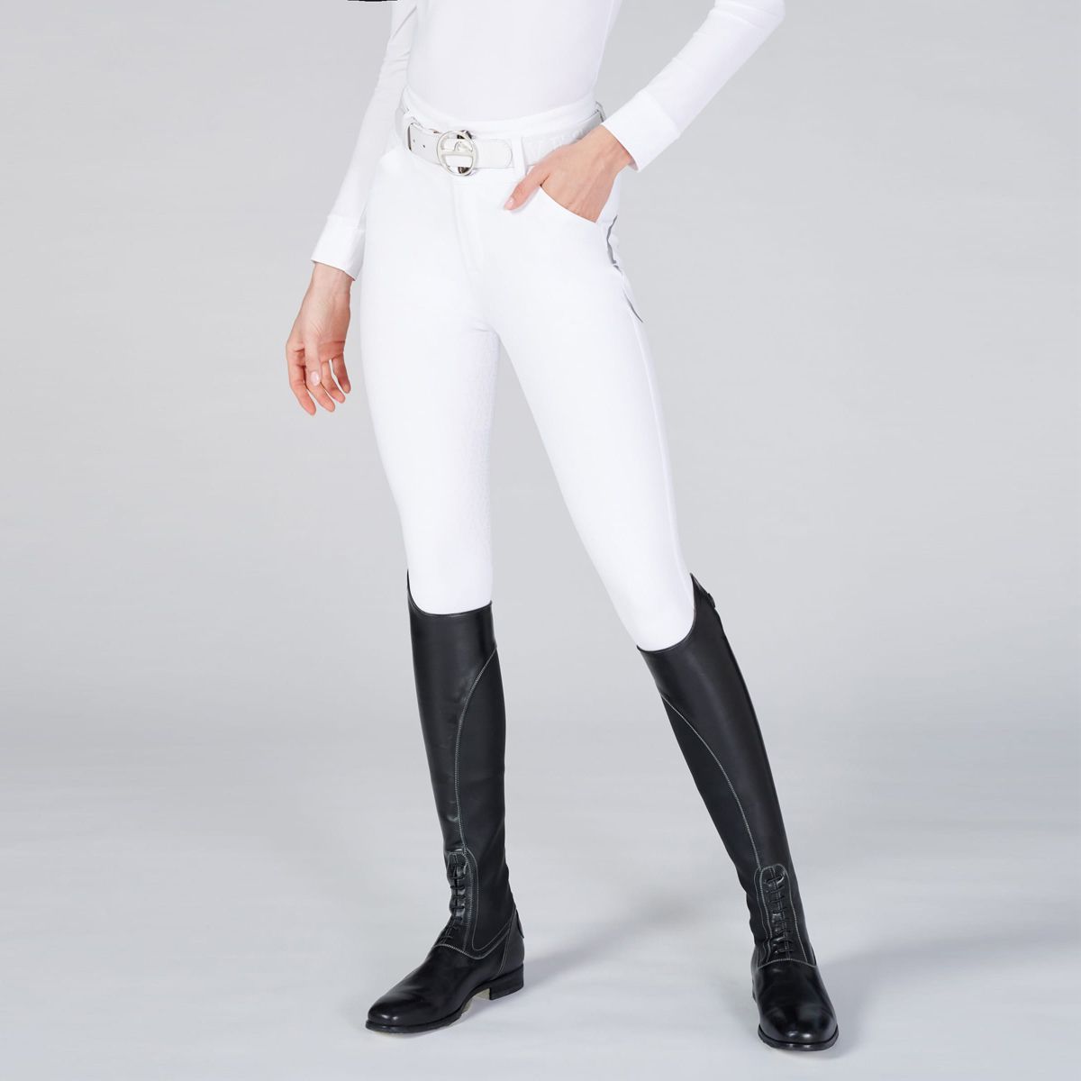 Vestrum Women's Molveno Breeches Full Grip High West-White