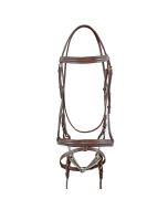 Derby Leather Bridle Complete with Cotton Reins 