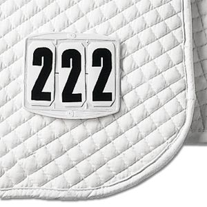 SADDLE PAD NUMBERS, RECTANGULAR, WITH TOUCH TAPE ATTACHMENT