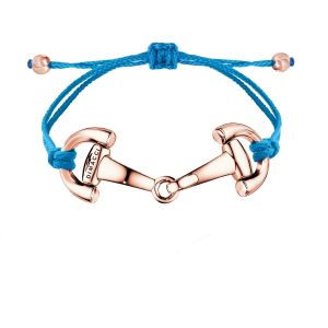 Dimacci Pony Horse Bits Bracelet Navy Blue | Rose Gold