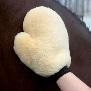 Real Lambskin-Grooming Glove