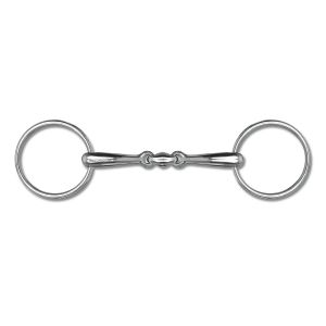 Snaffle Bit Double Jointed Solid 18mm