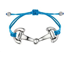 Dimacci Pony Horse Bits Bracelet Navy Blue | Silver