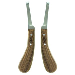 Forget  Hoof Knife with Edge Wooden Handle