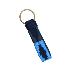 Pampeano Azules Charro Loop Key Ring-Navy Leather