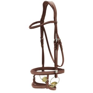 Stubben Snaffle Bridle Pro-Jump with Slide & Lock / Mexican Noseband