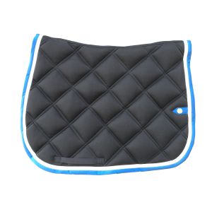 Silver Crown Saddle Pad Double Square Stitching